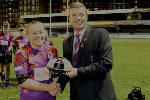 Charlie Fredrickson Represents UK Armed Forces (W) in Remembrance Match