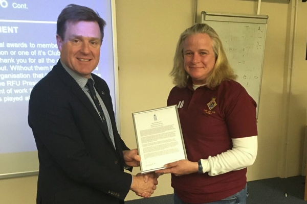 Over twenty years of rugby volunteering for Lorry