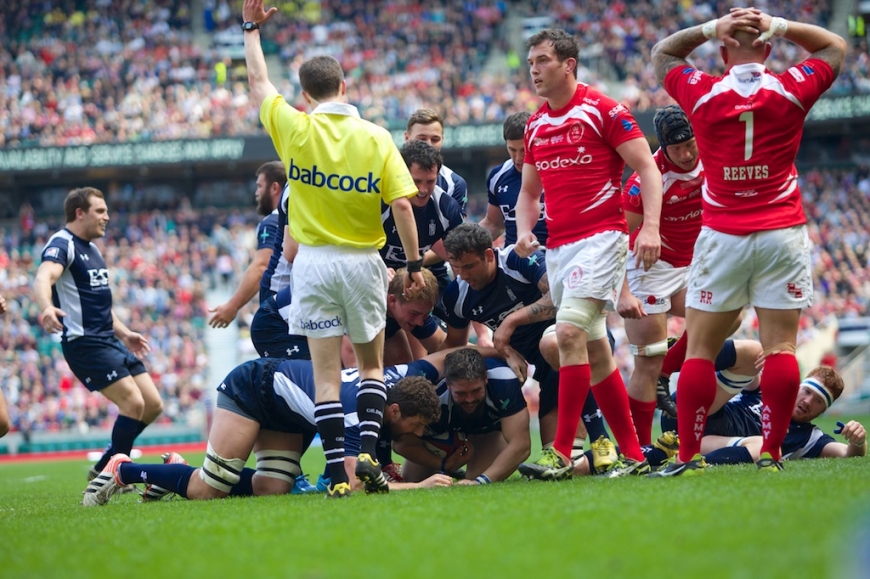 Priddey Hat Trick But Second Half Blues for Royal Navy