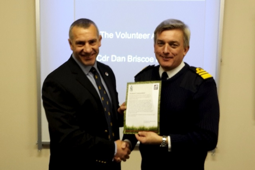 Ady Cherrington receives RNRU President’s Commendation