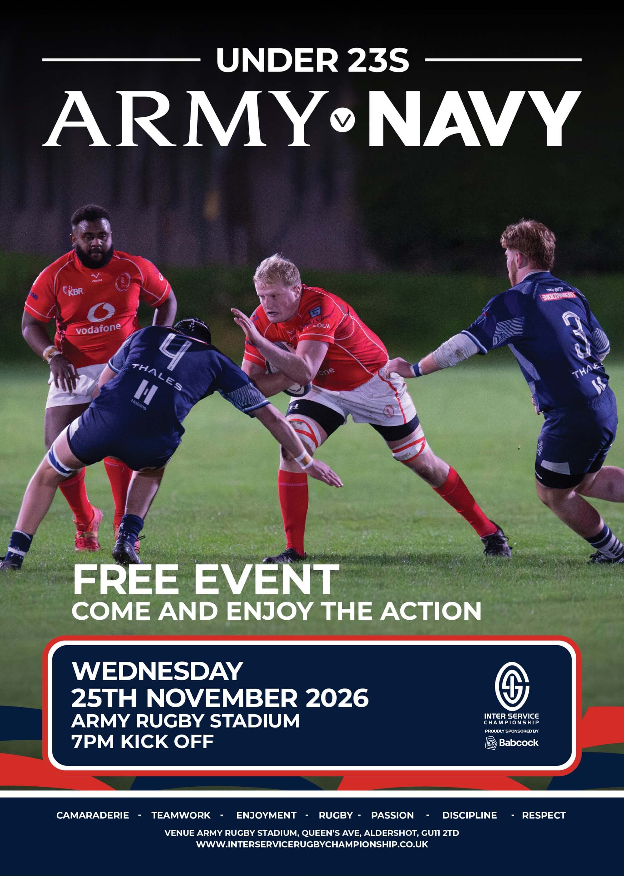 U23 Army v Navy Poster